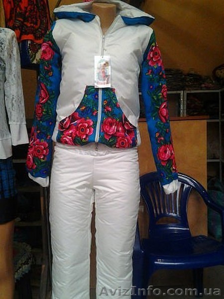 Костюм утепленный из плащевки + платок в стиле Лурдес, Матрешка - <ro>Изображение</ro><ru>Изображение</ru> #1, <ru>Объявление</ru> #913153