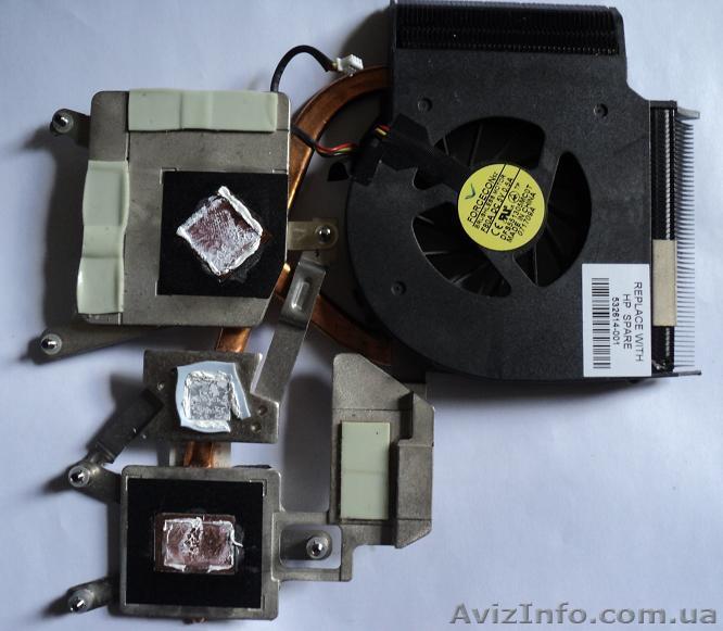 Продам кулер(вентилятор)и радиатор от HP DV6 - <ro>Изображение</ro><ru>Изображение</ru> #1, <ru>Объявление</ru> #1135631
