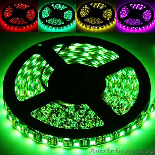 Smd led light strip цветная лента - <ro>Изображение</ro><ru>Изображение</ru> #1, <ru>Объявление</ru> #1493033