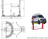 ТТ 5,5-D4. Подъемник 4-х стоечный, электро гидравлический, под сход  розвал 5,5т - <ro>Изображение</ro><ru>Изображение</ru> #4, <ru>Объявление</ru> #375047