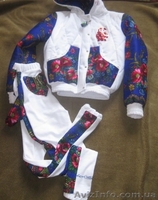 Куртка теплая из велюра + лосины с платочными вставками в стиле Лурдес, Матрешка - <ro>Изображение</ro><ru>Изображение</ru> #5, <ru>Объявление</ru> #913172