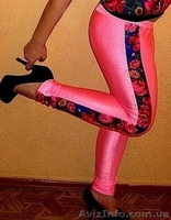 Лосины из бифлекса с платочными вставками в стиле Лурдес, Матрешка - <ro>Изображение</ro><ru>Изображение</ru> #5, <ru>Объявление</ru> #913062