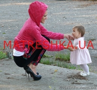 Куртка теплая из велюра с платочными вставками и со стразами + лосины  - <ro>Изображение</ro><ru>Изображение</ru> #3, <ru>Объявление</ru> #913178