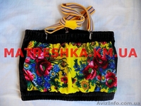 Топ на подтяжках + лосины из велюра с платочными вставками в стиле Лурдес - <ro>Изображение</ro><ru>Изображение</ru> #5, <ru>Объявление</ru> #913090