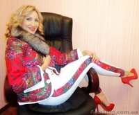 Пиджак теплый из платка с натуральным мехом песца в стиле Лурдес, Матрешка - <ro>Изображение</ro><ru>Изображение</ru> #3, <ru>Объявление</ru> #913731