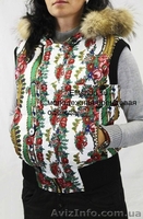 Жилетка из платка с капюшоном и натуральным мехом песца в стиле Лурдес, Матрешка - <ro>Изображение</ro><ru>Изображение</ru> #7, <ru>Объявление</ru> #913673