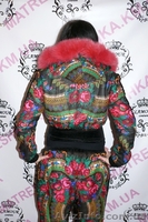 Костюм платочно-велюровый с натуральным мехом песца в стиле Лурдес, Матрешка - <ro>Изображение</ro><ru>Изображение</ru> #10, <ru>Объявление</ru> #913692