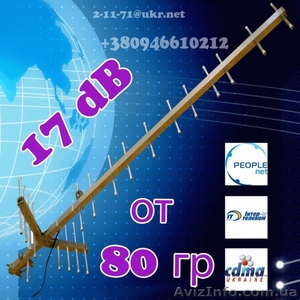Антенна 3G СДМА 17 dB .Только мелким и крупным ОПТОМ (от 10 штук) - <ro>Изображение</ro><ru>Изображение</ru> #7, <ru>Объявление</ru> #547326