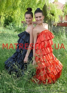 Ярусное платье из атласа в стиле Лурдес, Матрешка - <ro>Изображение</ro><ru>Изображение</ru> #3, <ru>Объявление</ru> #913077