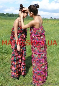 Платье ярусное из платка в стиле Лурдес, Матрешка - <ro>Изображение</ro><ru>Изображение</ru> #2, <ru>Объявление</ru> #913079
