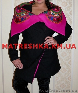 Пальто из кашемира с подкладкой из платка в стиле Лурдес, Матрешка - <ro>Изображение</ro><ru>Изображение</ru> #3, <ru>Объявление</ru> #913189