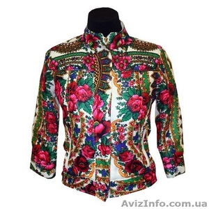 Пиджак из платка с рукавом 3/4 в стиле Лурдес, Матрешка - <ro>Изображение</ro><ru>Изображение</ru> #5, <ru>Объявление</ru> #913073