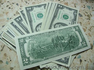Оригинальный подарок Банкнота номиналом два доллара 2$ - <ro>Изображение</ro><ru>Изображение</ru> #1, <ru>Объявление</ru> #1116020