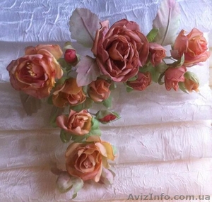  СВАДЕБНЫЙ ТЕКСТИЛЬ, свадебные цветы из такни ручной работы - <ro>Изображение</ro><ru>Изображение</ru> #2, <ru>Объявление</ru> #1137466