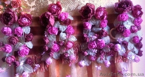  СВАДЕБНЫЙ ТЕКСТИЛЬ, свадебные цветы из такни ручной работы - <ro>Изображение</ro><ru>Изображение</ru> #4, <ru>Объявление</ru> #1137466