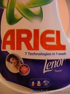 Новинка в Украине. Оригинальный гель для стирки Ariel+Lenor automat 5,65 литра. - <ro>Изображение</ro><ru>Изображение</ru> #1, <ru>Объявление</ru> #1164729