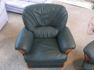 Диван+кресло+пуф из натуральной кожи в идеальном состоянии!Из германии - <ro>Изображение</ro><ru>Изображение</ru> #3, <ru>Объявление</ru> #1373399