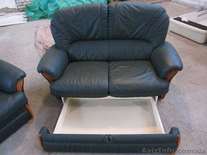 Диван+кресло+пуф из натуральной кожи в идеальном состоянии!Из германии - <ro>Изображение</ro><ru>Изображение</ru> #5, <ru>Объявление</ru> #1373399