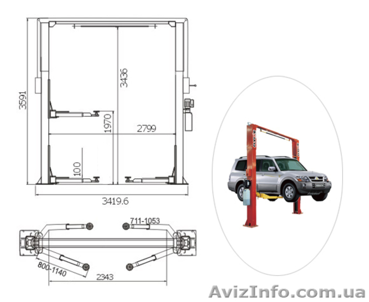 ТТ 5,5-D4. Подъемник 4-х стоечный, электро гидравлический, под сход  розвал 5,5т - <ro>Изображение</ro><ru>Изображение</ru> #5, <ru>Объявление</ru> #375047