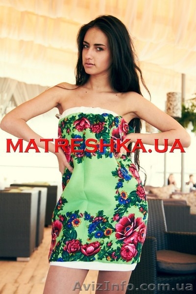 Платье-фонарик из платка в стиле Лурдес, Матрешка - <ro>Изображение</ro><ru>Изображение</ru> #5, <ru>Объявление</ru> #913080