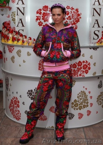 Костюм двухсторонний платок+велюр в стиле Лурдес, Матрешка - <ro>Изображение</ro><ru>Изображение</ru> #2, <ru>Объявление</ru> #913117