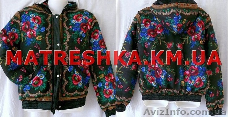 Куртка теплая из платка в стиле Лурдес, Матрешка - <ro>Изображение</ro><ru>Изображение</ru> #4, <ru>Объявление</ru> #913181