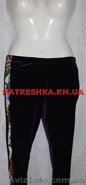 Лосины из велюра с платочными вставками в стиле Лурдес, Матрешка - <ro>Изображение</ro><ru>Изображение</ru> #4, <ru>Объявление</ru> #913066