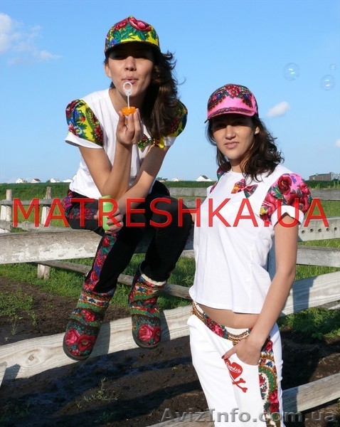 Футболка с рукавами-фонариками в стиле Лурдес, Матрешка - <ro>Изображение</ro><ru>Изображение</ru> #3, <ru>Объявление</ru> #913093