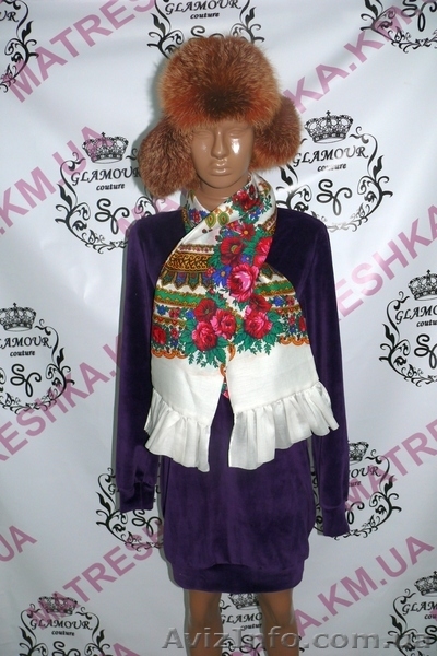 Шарф из платка в стиле Лурдес, Матрешка - <ro>Изображение</ro><ru>Изображение</ru> #1, <ru>Объявление</ru> #913197