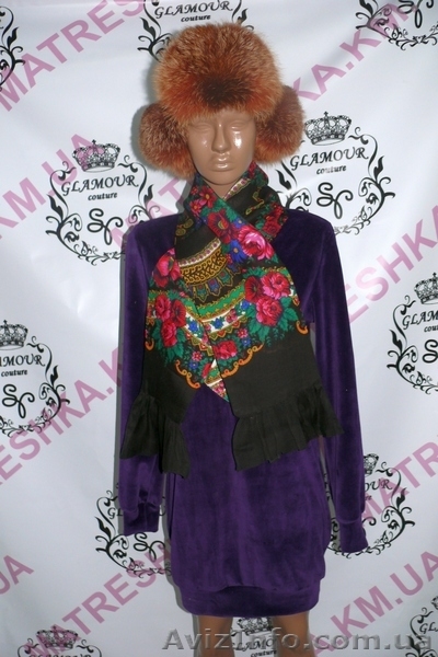 Шарф из платка в стиле Лурдес, Матрешка - <ro>Изображение</ro><ru>Изображение</ru> #5, <ru>Объявление</ru> #913197