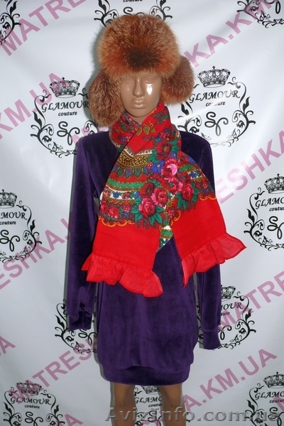 Шарф из платка в стиле Лурдес, Матрешка - <ro>Изображение</ro><ru>Изображение</ru> #4, <ru>Объявление</ru> #913197