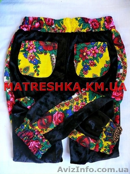 Топ на подтяжках + лосины из велюра с платочными вставками в стиле Лурдес - <ro>Изображение</ro><ru>Изображение</ru> #6, <ru>Объявление</ru> #913090