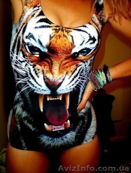 Леопардовый, тигровый купальник в стиле Bat Norton, iSwag - <ro>Изображение</ro><ru>Изображение</ru> #2, <ru>Объявление</ru> #915163