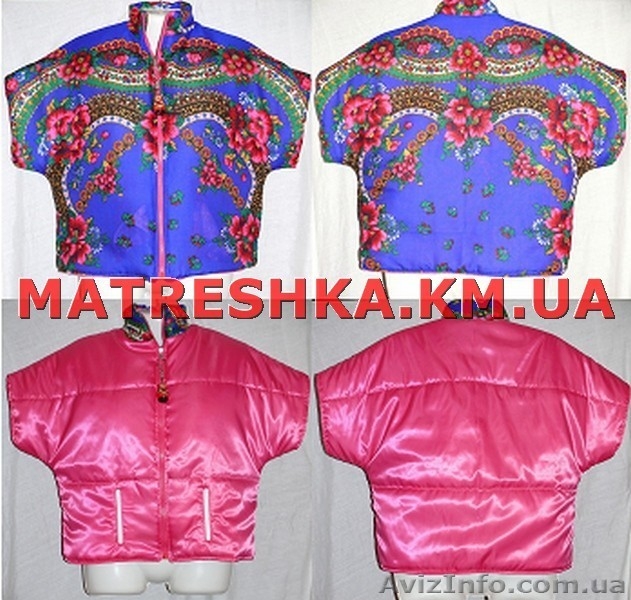 Жилетка теплая двусторонняя в стиле Лурдес, Матрешка - <ro>Изображение</ro><ru>Изображение</ru> #1, <ru>Объявление</ru> #913100