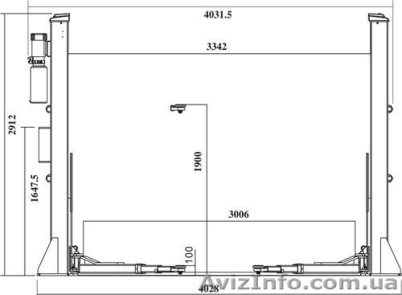 Подьемник двухстоечный 5т электрогидравлический для фургонов и минивэнов MO-5000 - <ro>Изображение</ro><ru>Изображение</ru> #2, <ru>Объявление</ru> #930581