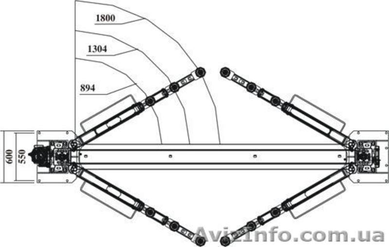 Подьемник двухстоечный 5т электрогидравлический для фургонов и минивэнов MO-5000 - <ro>Изображение</ro><ru>Изображение</ru> #3, <ru>Объявление</ru> #930581