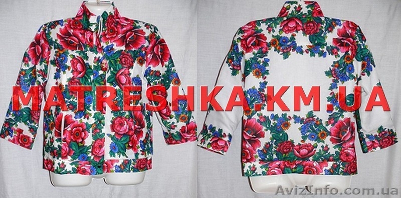 Пиджак из платка с рукавом 3/4 в стиле Лурдес, Матрешка - <ro>Изображение</ro><ru>Изображение</ru> #6, <ru>Объявление</ru> #913073