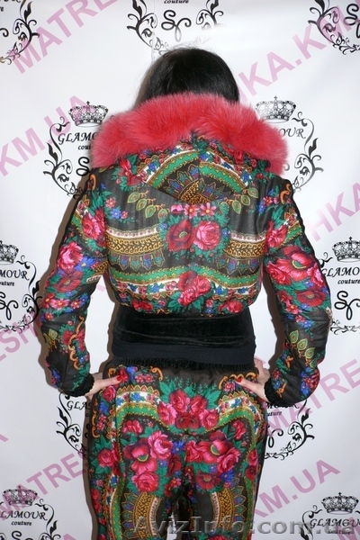 Костюм платочно-велюровый с натуральным мехом песца в стиле Лурдес, Матрешка - <ro>Изображение</ro><ru>Изображение</ru> #10, <ru>Объявление</ru> #913692