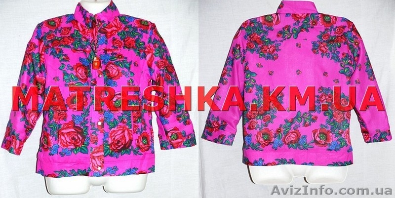 Пиджак из платка с рукавом 3/4 в стиле Лурдес, Матрешка - <ro>Изображение</ro><ru>Изображение</ru> #8, <ru>Объявление</ru> #913073