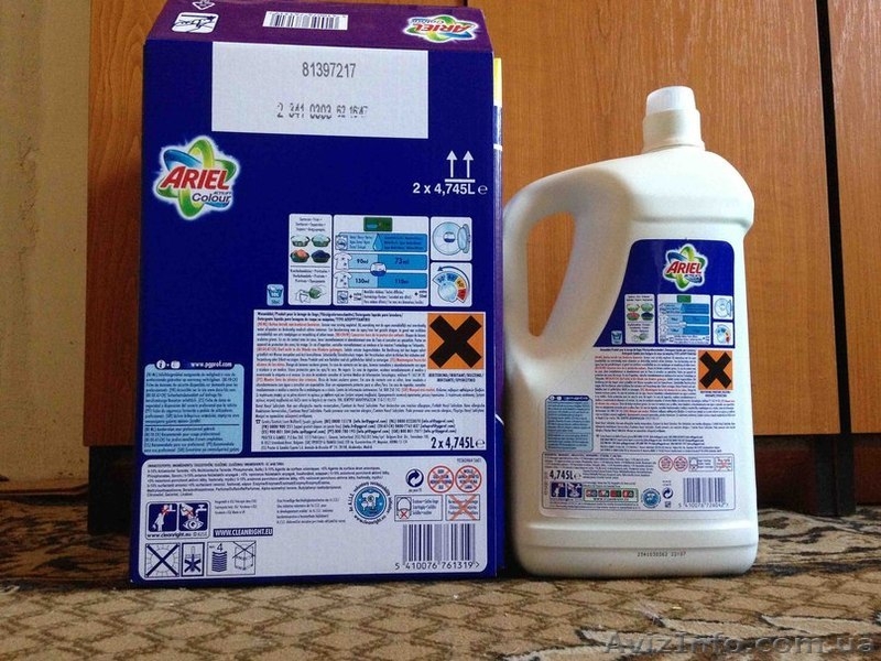 Ариэль гель для стирки 4.8 л. по 95 грн. Оригинал из Германии. - <ro>Изображение</ro><ru>Изображение</ru> #2, <ru>Объявление</ru> #987090