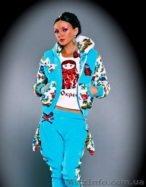 Костюм из велюра в стиле Лурдес, Матрешка, Лав Кутюр - <ro>Изображение</ro><ru>Изображение</ru> #2, <ru>Объявление</ru> #1102763