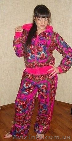 Костюм из велюра двухсторонний в стиле Лурдес, Матрешка, Лав Кутюр - <ro>Изображение</ro><ru>Изображение</ru> #2, <ru>Объявление</ru> #1102758