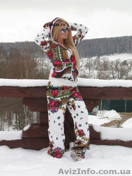 Костюм из платка утепленный двухсторонний в стиле Лурдес, Матрешка, Лав Кутюр - <ro>Изображение</ro><ru>Изображение</ru> #2, <ru>Объявление</ru> #1102773