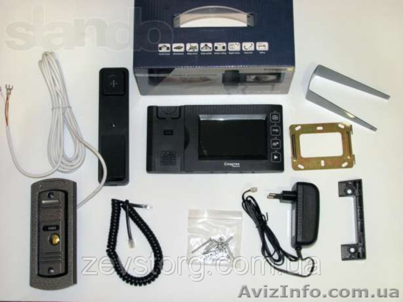 Цветной видео домофон видеодомофон с записью Спартак - <ro>Изображение</ro><ru>Изображение</ru> #2, <ru>Объявление</ru> #1130857