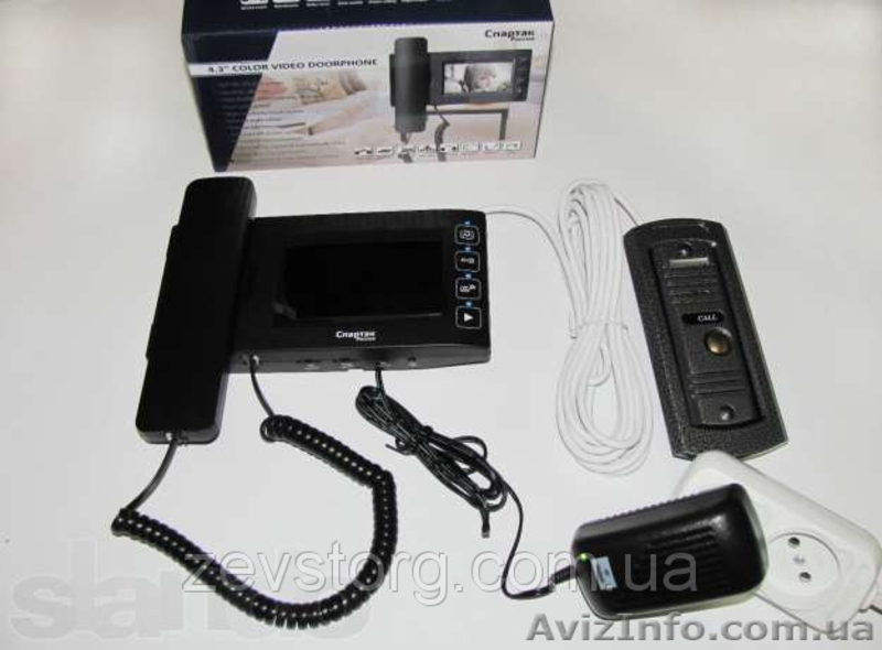 Цветной видео домофон видеодомофон с записью Спартак - <ro>Изображение</ro><ru>Изображение</ru> #3, <ru>Объявление</ru> #1130857