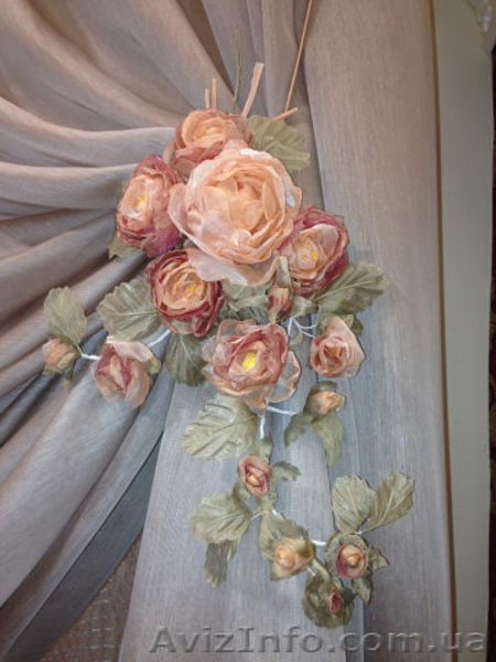  СВАДЕБНЫЙ ТЕКСТИЛЬ, свадебные цветы из такни ручной работы - <ro>Изображение</ro><ru>Изображение</ru> #1, <ru>Объявление</ru> #1137466