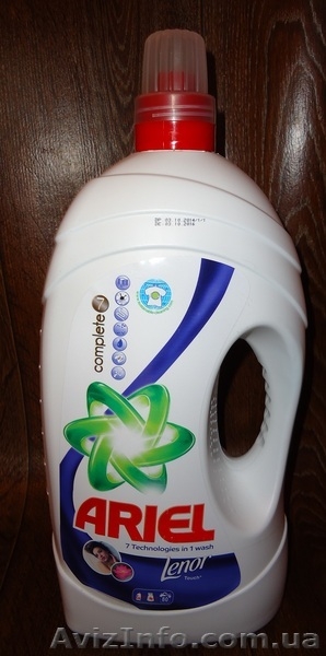 Новинка в Украине. Оригинальный гель для стирки Ariel+Lenor automat 5,65 литра. - <ro>Изображение</ro><ru>Изображение</ru> #2, <ru>Объявление</ru> #1164729