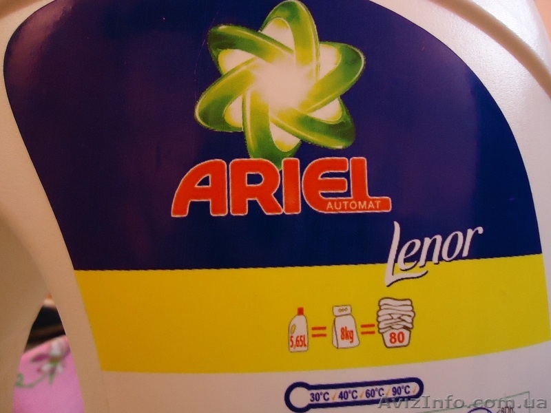 Новинка в Украине. Оригинальный гель для стирки Ariel+Lenor automat 5,65 литра. - <ro>Изображение</ro><ru>Изображение</ru> #3, <ru>Объявление</ru> #1164729