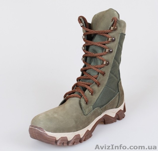 Берцы серии Эволюшин «Гром 2» с утеплителем на овчине (черный,  бежевый,  хаки) - <ro>Изображение</ro><ru>Изображение</ru> #2, <ru>Объявление</ru> #1350564