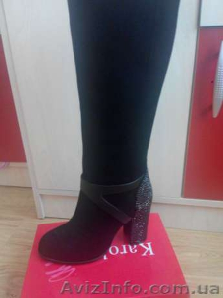 Сапоги женские демисезонные из натурального замша - <ro>Изображение</ro><ru>Изображение</ru> #2, <ru>Объявление</ru> #1396453